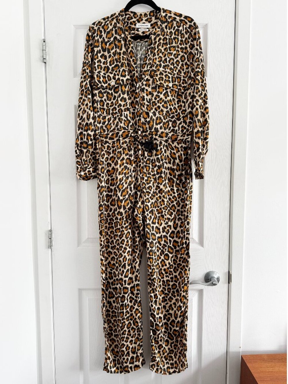 Overlover Leopard Jumpsuit, size XS. Fits XS/S